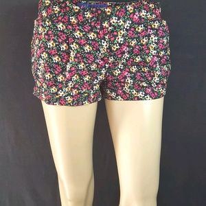 Max Azria Womens Shorts Sz 3 Floral Pink Black